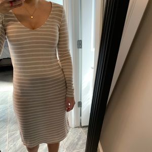 Stevie Hender Tan midi dress
